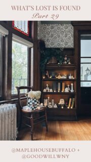 What’s Lost is Found - Part 29 - Feat. @goodwillwny 
👻Don’t worry! Our house is still decorated for summer. 
🥛Sharing this throwback from last fall with you - look out for those milk glass vessels at your local thrift store this summer. My favorite is Goodwill of WNY!
🕯️Comment “CANDLE” for a link to the remote control candles. 
💙If you love this type of content, feel free to follow along with me, Kristen!