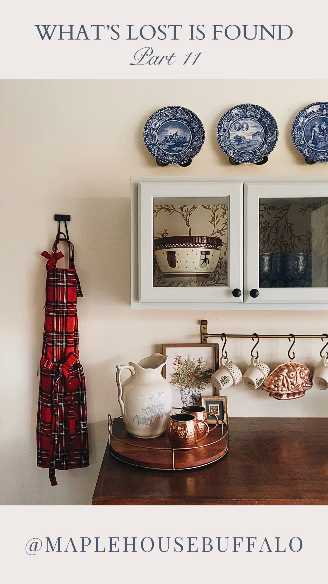 🪽Losing a grandparent is incredibly hard. My grandmother was one in a million. I will never get over her death. I treasure the items she’s left behind and the memories they hold. My mom loves how I displayed the plates. I wish you could have seen the joy in her eyes when she brought them over and told me she had finally found them. Love you, mom.💙🤍

✨This is a throwback to Part 11 of my series, “What’s Lost is Found.” I’m currently up to Part 40.✨

If you like this type of content, feel free to follow along with me, Kristen, @maplehousebuffalo 🍁

#historymeetsdecor #vintagehome #grandmacore #blueandwhiteforever #vintageplates century home, colonial revival, ADHD awareness, ADHD women