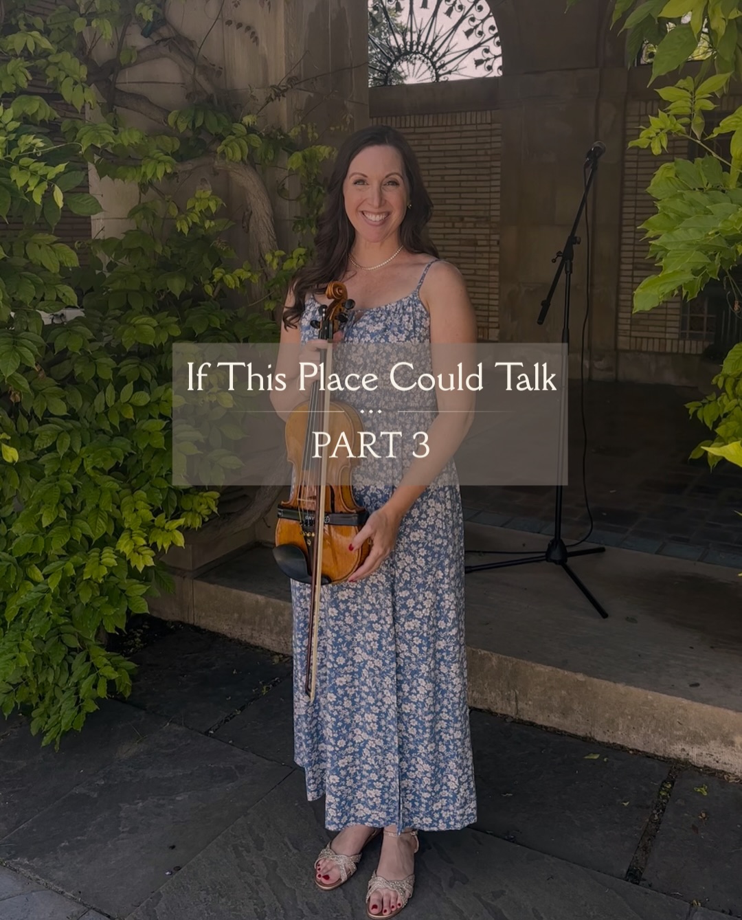 Part 3: If This Place Could Talk

🪣📋If you’ve never been to the @eastmanmuseum - I highly recommend adding it to your bucket list.

🗝️This is my small glimpse of the George Eastman Museum. There is so much more to learn and I can’t wait to go back when I have more time to take a full tour.

 🎶 We performed this song for the bride’s procession that day. 
✨ Bonus post-credit scenes shared at the end
